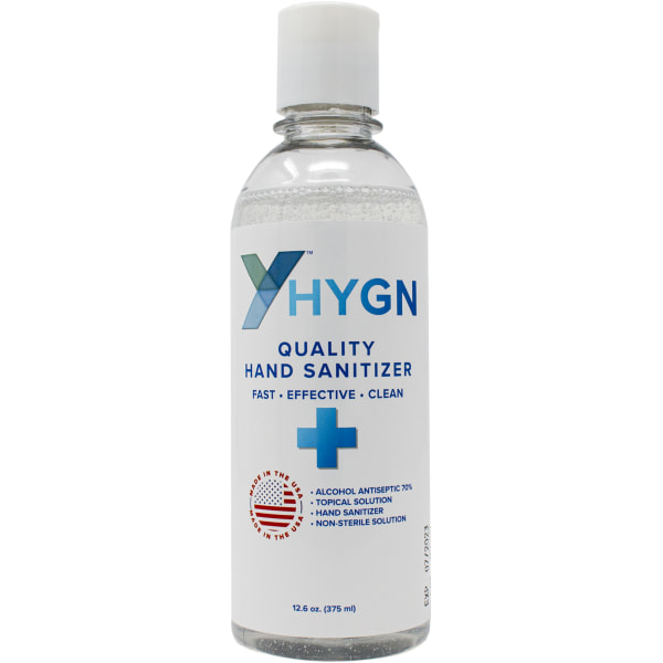 HYGN Fragrance-Free Hand Sanitizer, 12.6 Oz(30 Bottles) expired 9/23