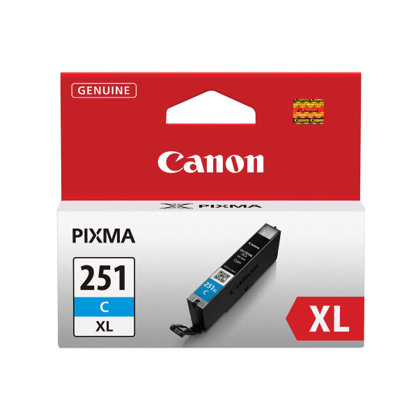 Canon Cli-251 Xl Cyan Ink Tank for Select Pixma Printers - Cyan
