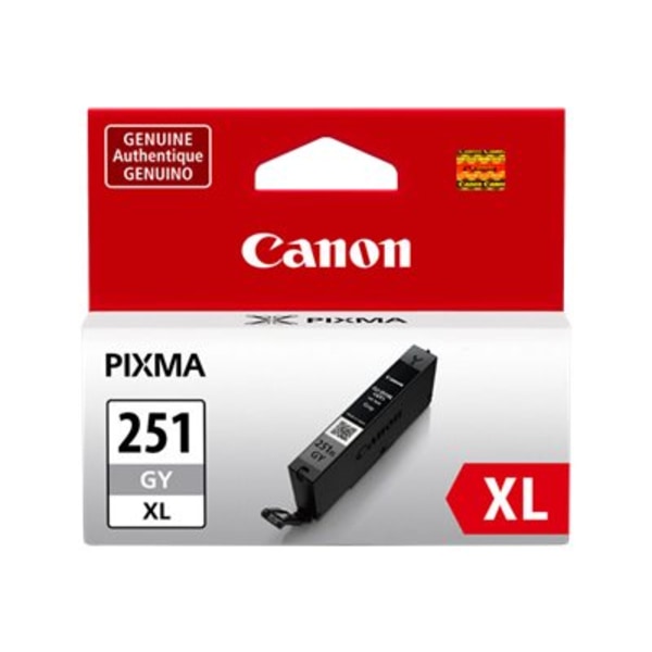 Canon 251XL Gray High Yield Ink Cartridge (6452B001), Grey | Quill