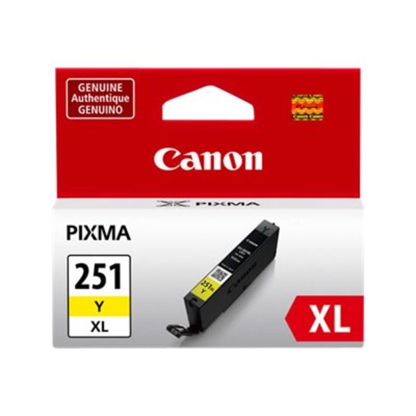 Canon Cli-251 Xl Yellow Ink Tank for Select Pixma Printers - Yellow
