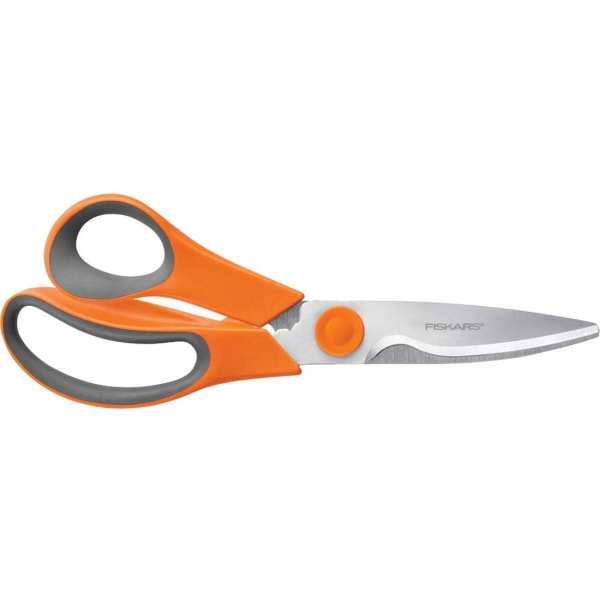 Get the best deal on a Fiskars All-purpose Kitchen Shears - 8" Overall Length - Stainless Steel Serrated Blade - Orange, Gray