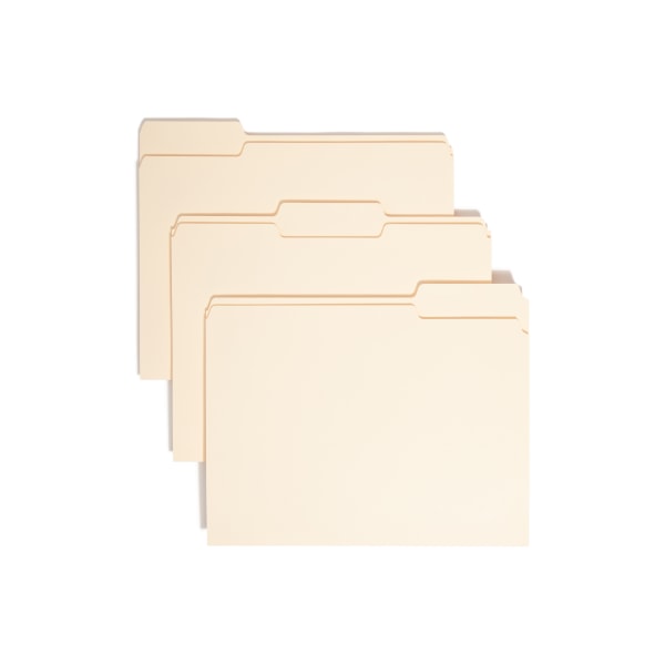 UPC 086486103381 product image for Smead® Manila Folders With Antimicrobial Protection, Letter Size, 1/3 Cut, Box O | upcitemdb.com