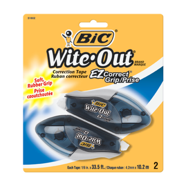 UPC 070330516021 product image for BIC Wite-Out EZ CORRECT Grip Correction Tape - 33.50 ft Length - 1 Line(s) - Whi | upcitemdb.com