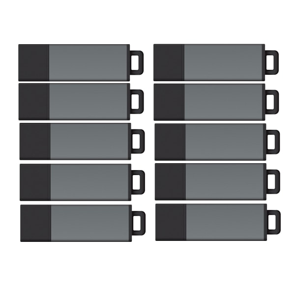 Centon DataStick Pro USB 20 Flash Drives 4GB Pro Gray Pack Of 25 Flash Drives S1U2P14G25PK