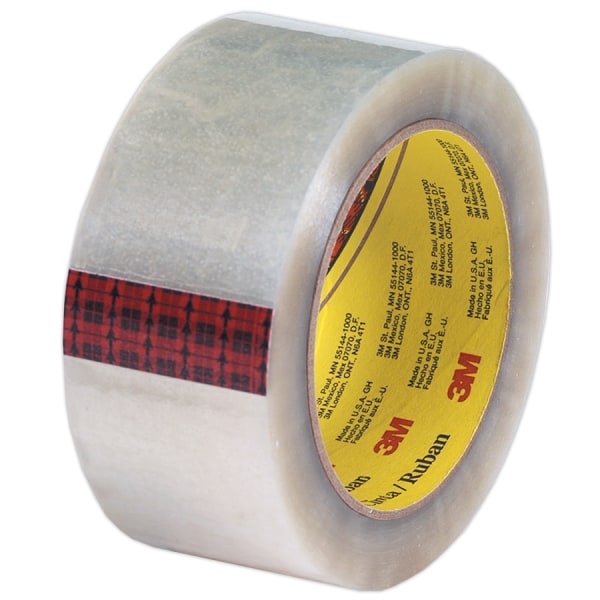 3M 313 CartonSealing Tape 2 x 110 Yd Clear Case Of 36 Rolls