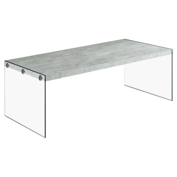 Photos - Coffee Table Monarch Specialties Rachel , 16-1/4"H x 44"W x 22"D, Light Gray I 3230 