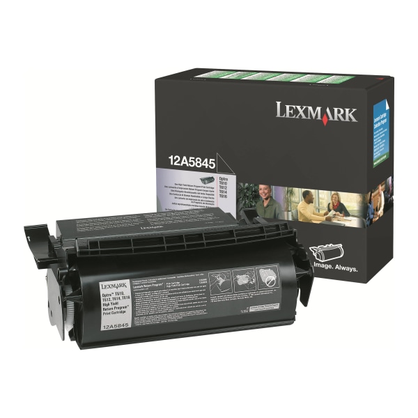 Lexmark™ 12A5845 Black High Yield Return Program Toner Cartridge