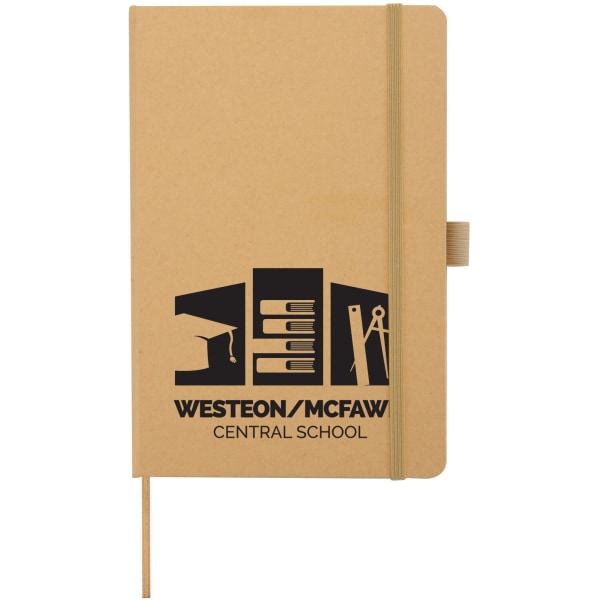 Custom Saratoga Promotional Kraft Journal, 8-1/4", Brown