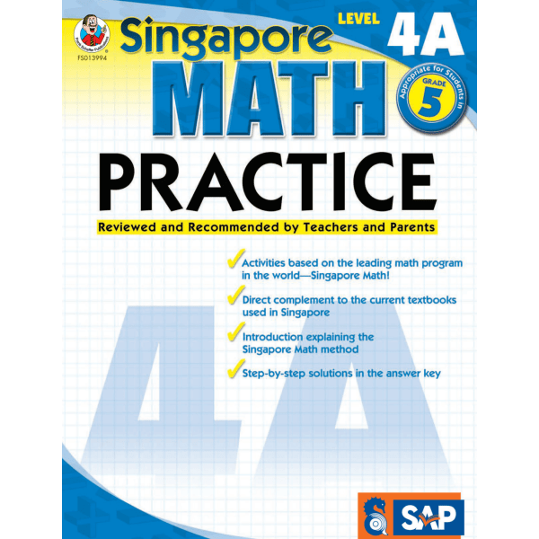 Common Core Math Practice Workbook, Math Level 4A, Grade 5 -  Carson Dellosa Education, 076823994X