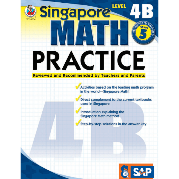 Common Core Math Practice Workbook, Math Level 4B, Grade 5 -  Carson Dellosa Education, 0768240042