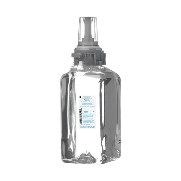 (11/2026) Provon ADX-12 Clear & Mild Foam Handwash Fragrance-free Scent - 42.3 fl oz (1250 mL) - Pump Bottle Dispenser - Kill Germs - Clear - Rich Lather  Dye-free  Bio-based - 3 / Each