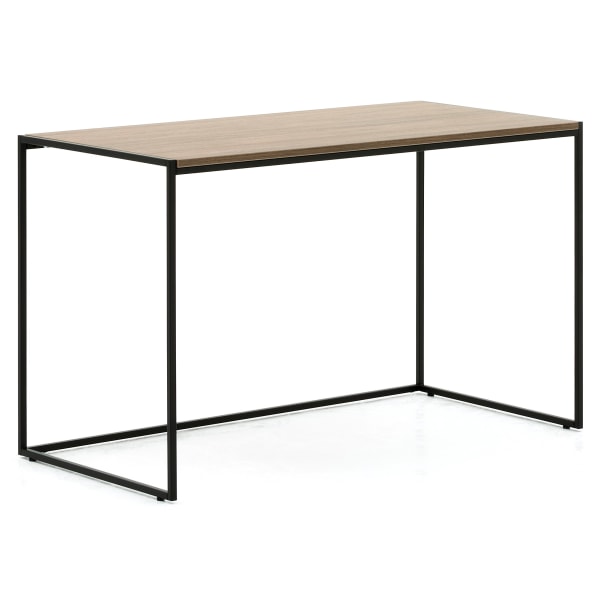 Allermuir Crate 48W Desk, Walnut/Black