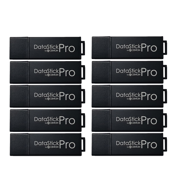 Centon MP Pro USB 30 Flash Drives 32GB Black Pack Of 10 Drives