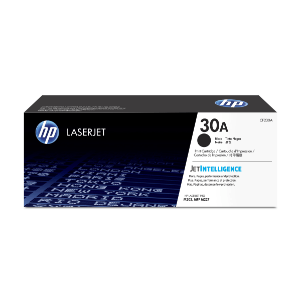 HP 30A Black Standard Yield Toner Cartridge, Prints Up to 1,600 Pages (CF230A) | Quill
