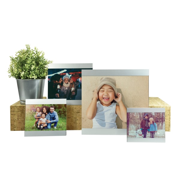Orbit Photo Frame Set, Brushed Nickel, Set Of 4 Frames