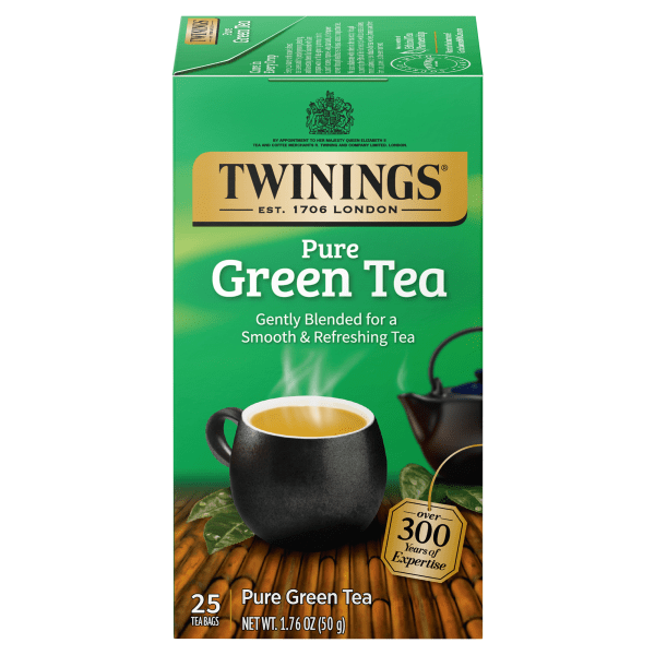 Twinings of London Green Tea, 2 Oz, Carton Of 25