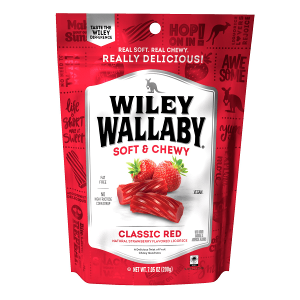 UPC 022224200707 product image for Wiley Wallaby Classic Red Licorice, 7.05 Oz | upcitemdb.com