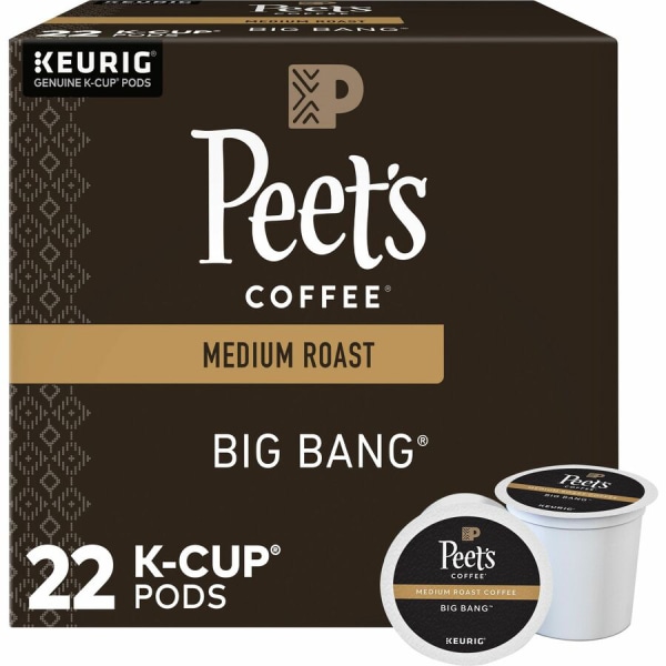 Peet s Coffee Big Bang Premium Medium Roast Keurig K-Cup Coffee Pods  22 Count (4 pack)  (( BEST BY 05/09/25 ))