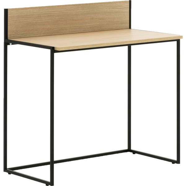 Allermuir Crate 36W Compact Desk With Upstand, Oak/Black