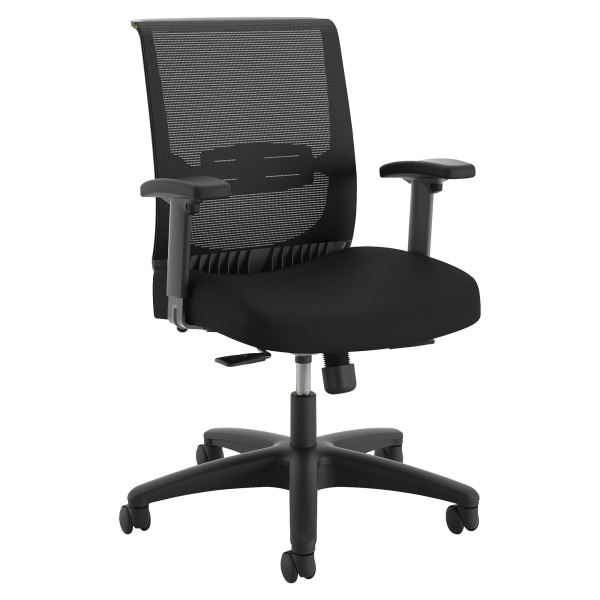 HON® Convergence Task Chair, With Height And Width Adjustable Arms, Black -  CMY1AACCF10