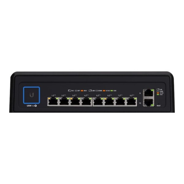 Ubiquiti UniFi Switch USW-INDUSTRIAL - Switch - managed - 8 x 10/100/1000 (PoE++) + 2 x 10/100/1000 - desktop - PoE++ (430 W)
