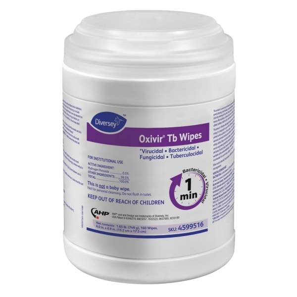 Diversey Oxivir Tb Wipes  White  1 Each (Quantity)