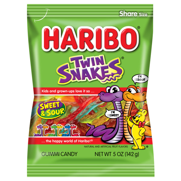 UPC 042238377554 product image for Haribo Twin Snakes Gummy Candy, 5 Oz | upcitemdb.com