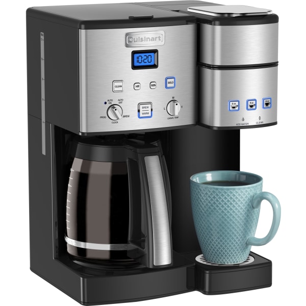 Cuisinart™ Coffee Center 12-Cup & Single Serve Coffee Maker, Black/Chrome -  SS-15P1