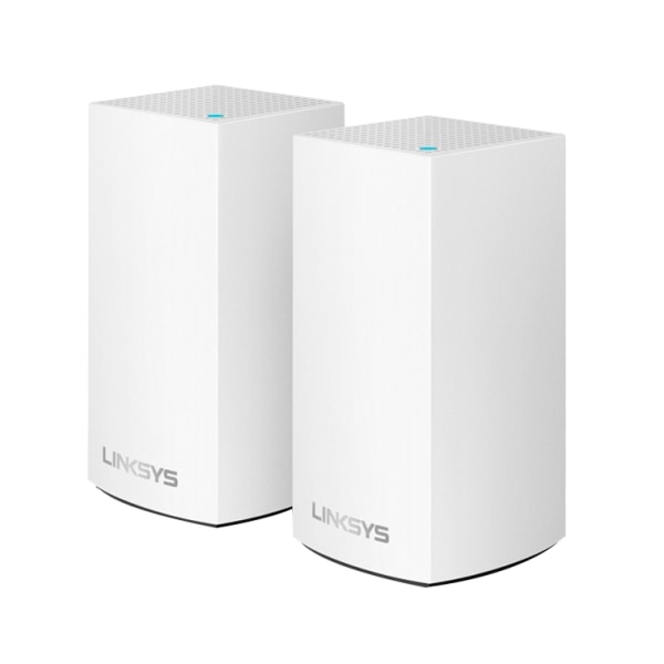 Linksys® Velop Intelligent Mesh™ 2-Port Gigabit Ethernet Wi-Fi Systems, WHW0102, Pack Of 2 Systems