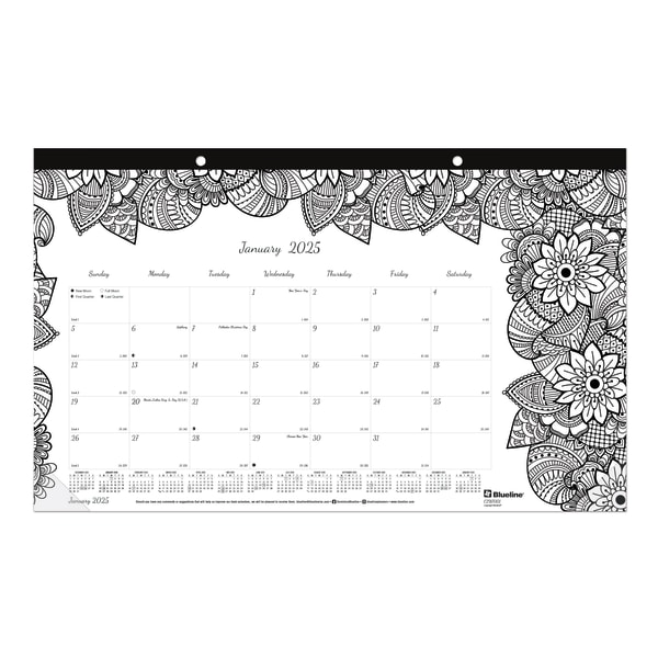 Blueline DoodlePlan Calendar