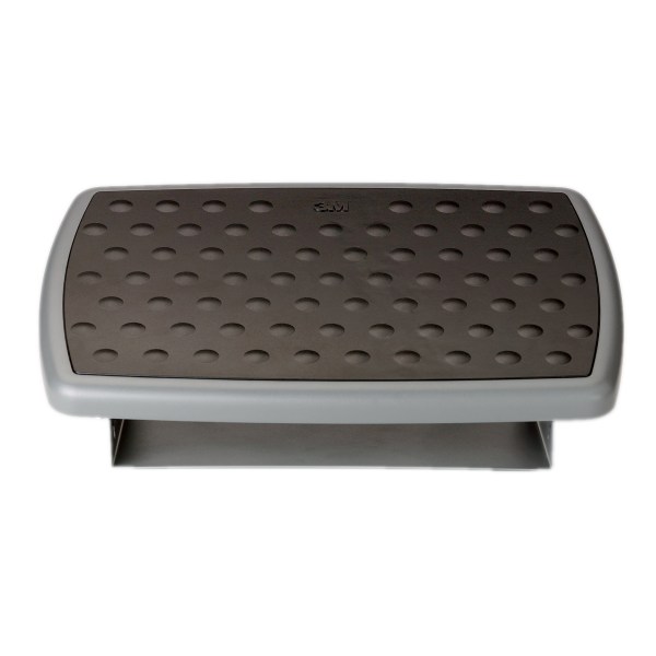 FR330 Adjustable Height/Tilt Steel Footrest Nonskid Platform Charcoal Gray