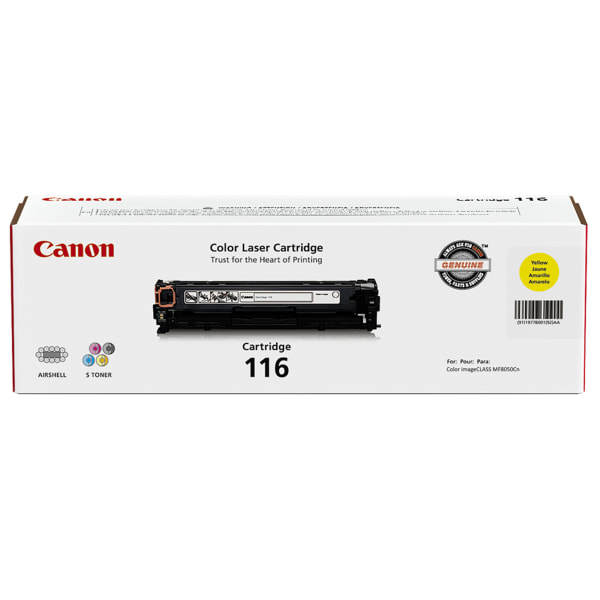 Canon 116 Yellow Standard Yield Toner Cartridge (1977B001AA) | Quill