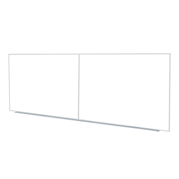 Ghent Non-Magnetic Dry-Erase Whiteboard, Acrylic, 48-5/8"" x 120-5/8"", White, Satin Aluminum Frame -  M2-410-4