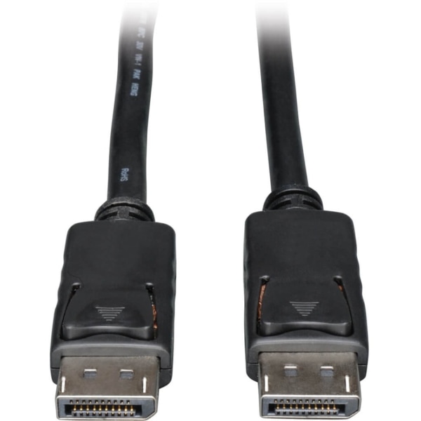 Photos - Cable (video, audio, USB) TrippLite Tripp Lite DisplayPort Cable with Latching Connectors 4K 60 Hz (M/M) Black 3 ft. - (M/M) 3-ft. P580-003 (0.91 m)