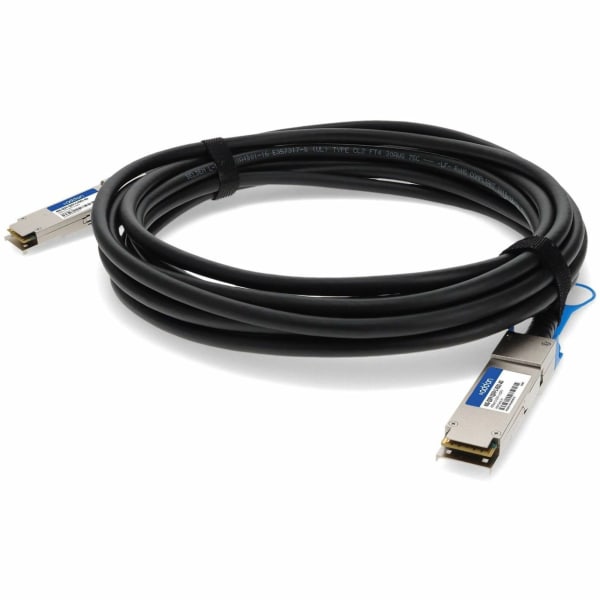 AddOn Brocade 40G-QSFP-QSFP-C-0501 Compatible TAA Compliant 40GBase-CU QSFP+ to QSFP+ Direct Attach Cable (Active Twinax, 5m) - 100% application teste