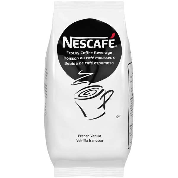 NESCAFE Frothy Coffee Beverage, French Vanilla, 2 lb bag (6 pack) BB Jan 2024