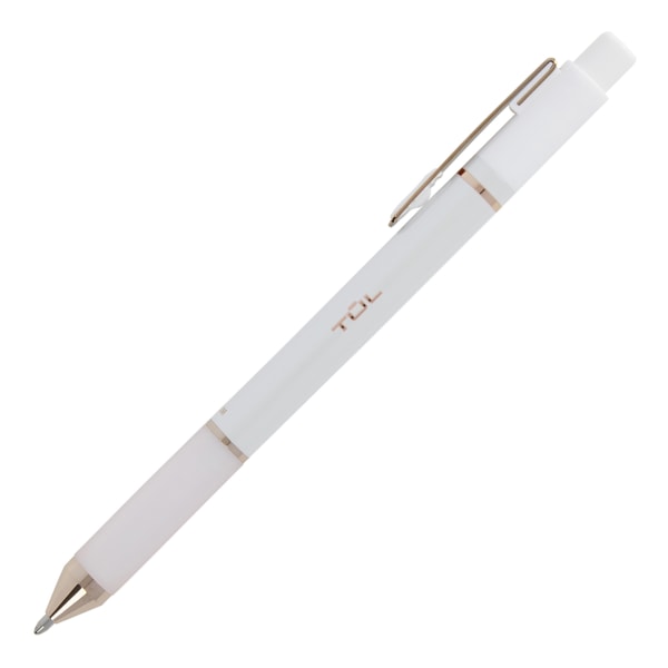 TUL® BP3 Retractable Ballpoint Pens, Medium Point, 1.0 mm, Pearl White