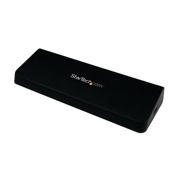 StarTech.com USB 3.0 Docking Station - Windows / macOS Compatible - Supports Dual Displays, HDMI / DisplayPort or 4K Ultra HD on a Single Monitor - US