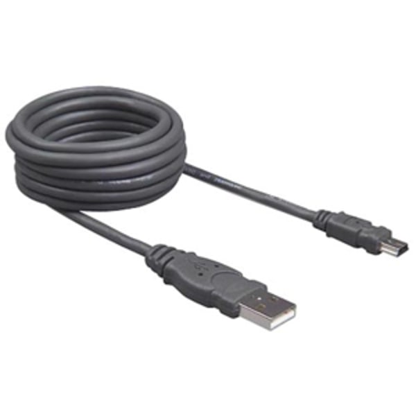 Photos - Cable (video, audio, USB) Belkin F3U138B06 USB Cable - 5.91 ft USB Data Transfer Cable - First End: 5-pin Mini USB Type B - Black 