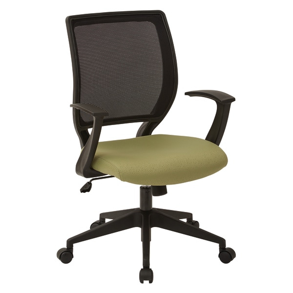 Office Star Work Smart Mesh Task Chair, Lily Pad/Black