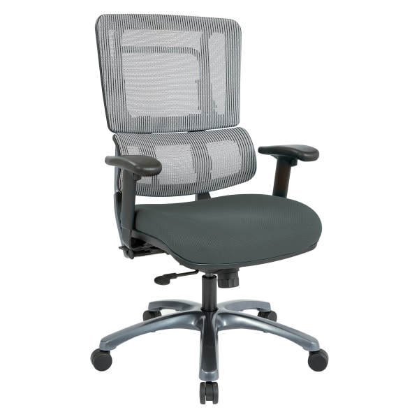 Office Star Vertical Mesh-Back Chair, Gray/Titanium