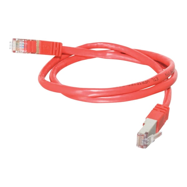 -50 ft Cat5e Molded Shielded (STP) Network Patch Cable - Red - Category 5e for Network Device - RJ-45 Male - RJ-45 Male - Shielded - 50 ft - Red