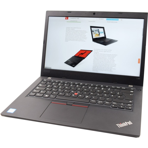 Lenovo ThinkPad L480 Refurbished Laptop, 14  Screen, Intel Core i5, 8GB Memory, 256GB Solid State Drive, Windows 10, L480.I5.8.256 