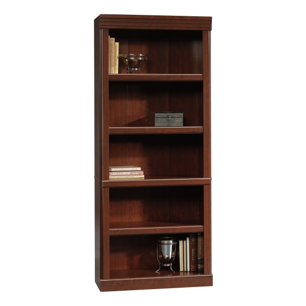 Sauder® Heritage Hill 72""H Bookcase, Open 5-Shelf, Classic Cherry -  102795