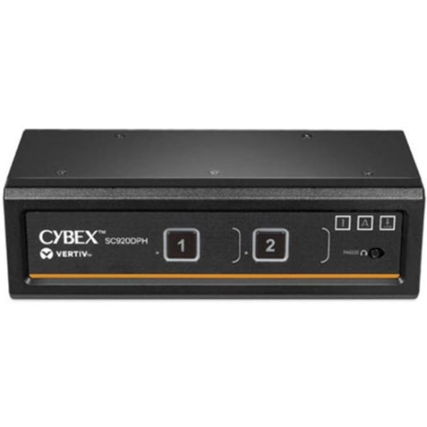 Vertiv Cybex SC900 Secure KVM | Dual Head | 2 Port Universal DisplayPort | NIAP version 4.0 Certified - Secure Desktop KVM Switches | Secure KVM Switc -  SC920DPH-400