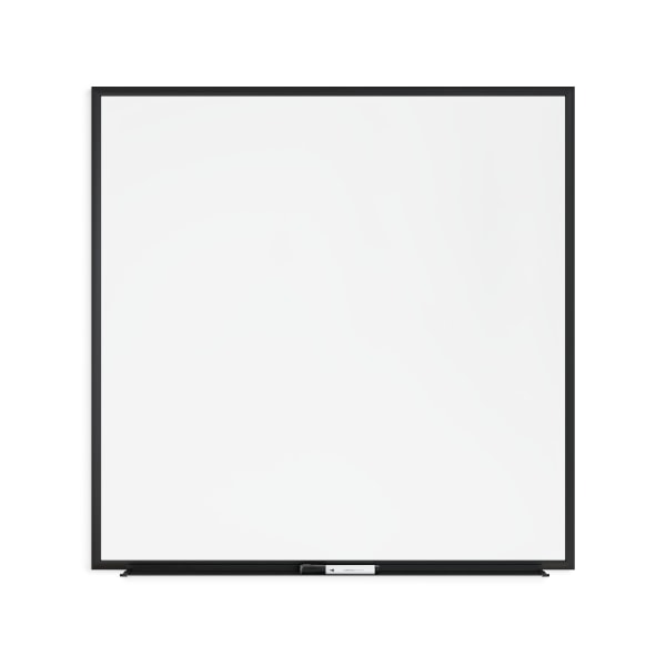U Brands Magnetic Dry-Erase Whiteboard, 36 x 36, Aluminum Frame With Black Finish