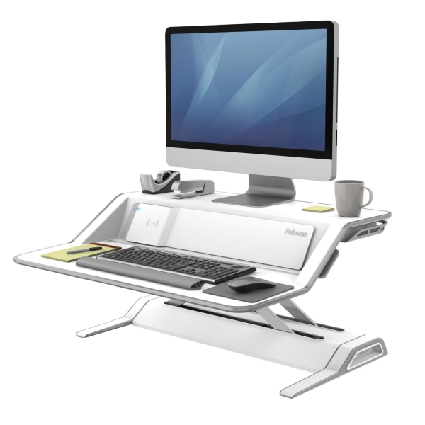 Fellowes  FEL8080201  Lotus DX Sit-Stand Workstation  1 Each  White