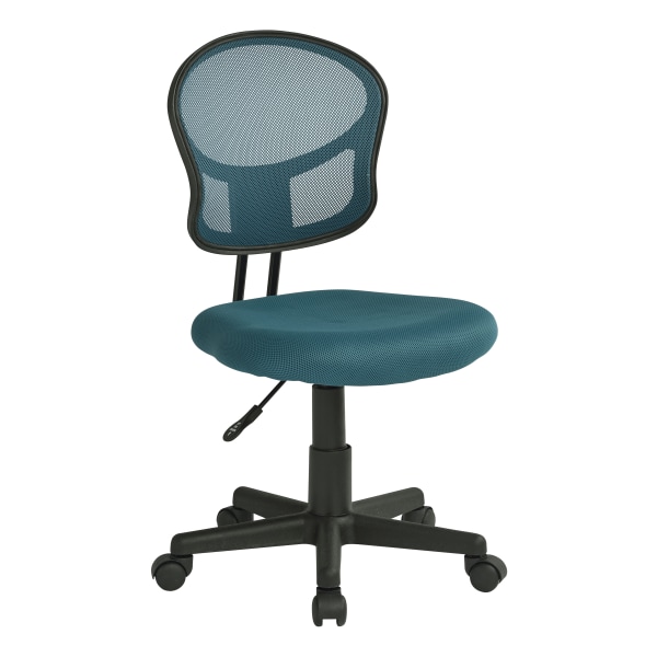 Office Star Mesh Mid-Back Task Chair, Blue/Black