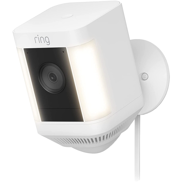 Ring Spotlight Cam Plus Plug-In, 4.96""H x 2.72""W x 2.99""D, White -  B09J1TB7TB