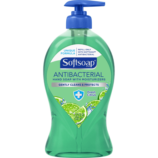 Softsoap Antibacterial Liquid Hand Soap  Fresh Citrus Scent Hand Soap  11.25 oz Bottle